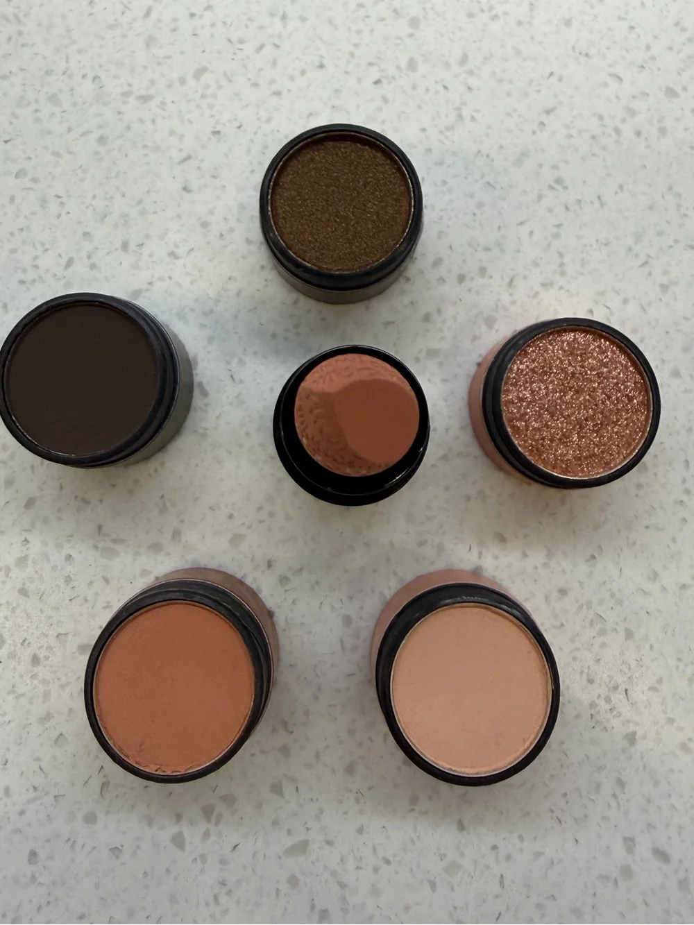 Melt Cosmetics Warm Browns Petite Eyeshadow Stack and NoODS Lipstick in Paulina